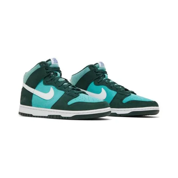 Nike Dunk High Retro SE Athletic Club Mens Shoes Green DJ6152-300 NEW Size 10.5 - Picture 3 of 7